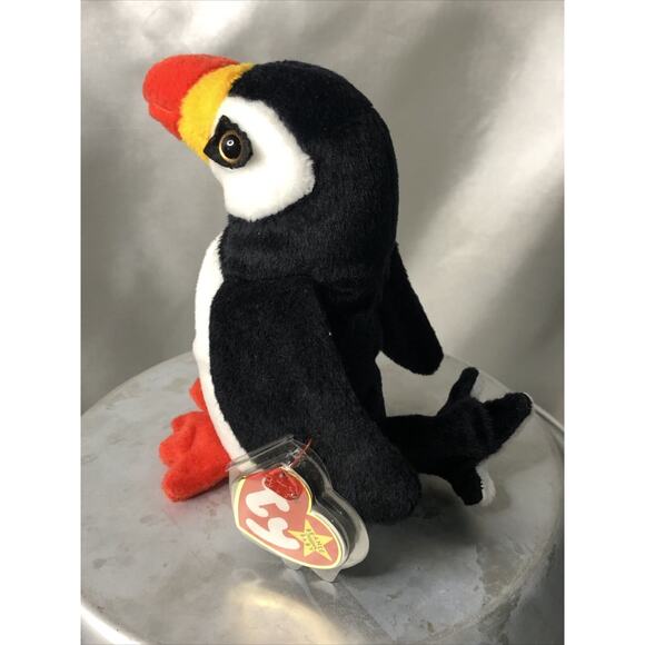 Ty Beanie Baby 'PUFFER' The Puffin 1997 New Tush & Plastic Enclosed Tag Retired - Picture 5 of 10